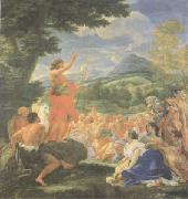 Giovanni Battista Gaulli Called Baccicio St John the Baptist Preaching (mk05) oil painting artist